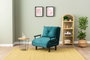 Atelier Del Sofa Sento Single - Verde Petróleo
